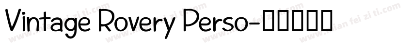 Vintage Rovery Perso字体转换